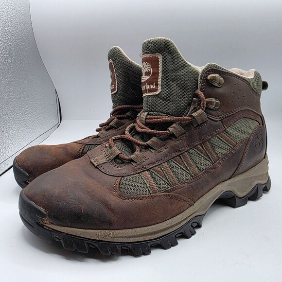 Timberland Mt. Maddsen Lite Mid Mens Size 10 Brown Boots Outdoors Casual Walking - Picture 3 of 13